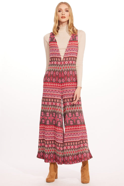 Apres -ski knit Jumpsuit – Pink Hinterlands